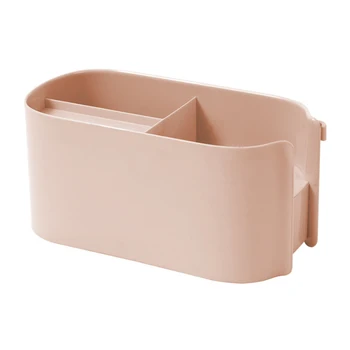 

1Pc Waterproof Storage Rack Punch Free Hair Dryer Holder Suction Wall Hanging Container Organizer Bathroom Kitchen Pink Green