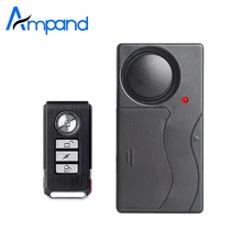 Alarme de vibração com controle remoto, para segurança residencial, motocicleta, bicicleta, porta, janela, detector anti-roubo