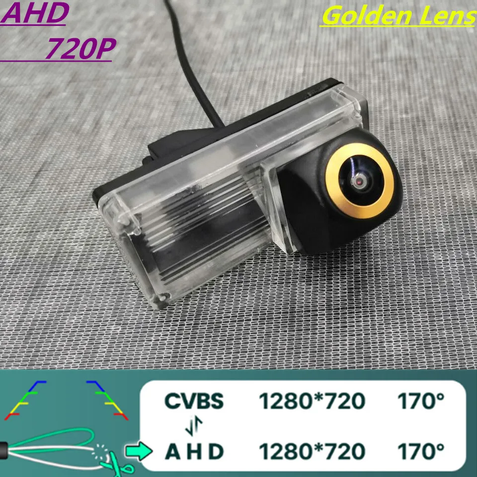 

AHD 720P/1080P Golden Lens Car Rear View Camera For Toyota Land Cruiser Prado 1998-2014 Reiz 2008-2009 Reverse Vehicle Monitor
