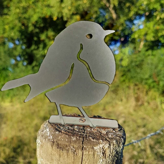 Fém Madarak Művészet Sziluett Dekoráció Gyönyörű Alakja Vaskert Tétfa Dísz Otthoni Udvarra - Image 2