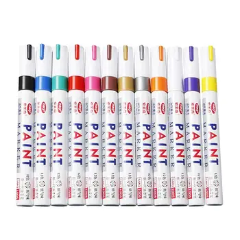 

12 Pcs Marker Pen Durable High Temperature Resistant Safe School Stationery Oil Pen Students Supplies for Office