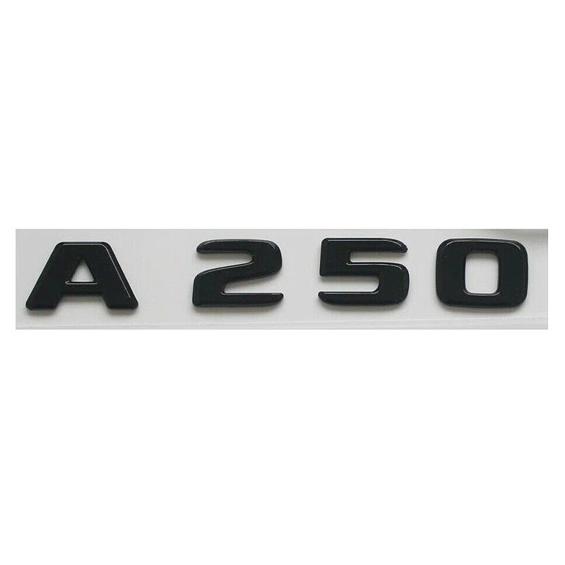 Черный A250 плоский Benz модель автомобиля цифры буквы значок эмблема для класса W176