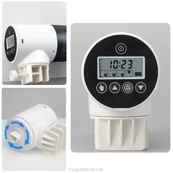 

Automatic Fish Feeder Vacation Weekend Electric Auto Food Dispender Super Mute Smart Timing Rotatable Base S10 20 Dropship