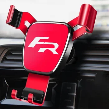 

For SEAT FR 2012 13 2015 16 17 19 car logo Style Metal Phone Holder Car Air Outlet-Holder Mobile Phone Navigation Gravity Holder