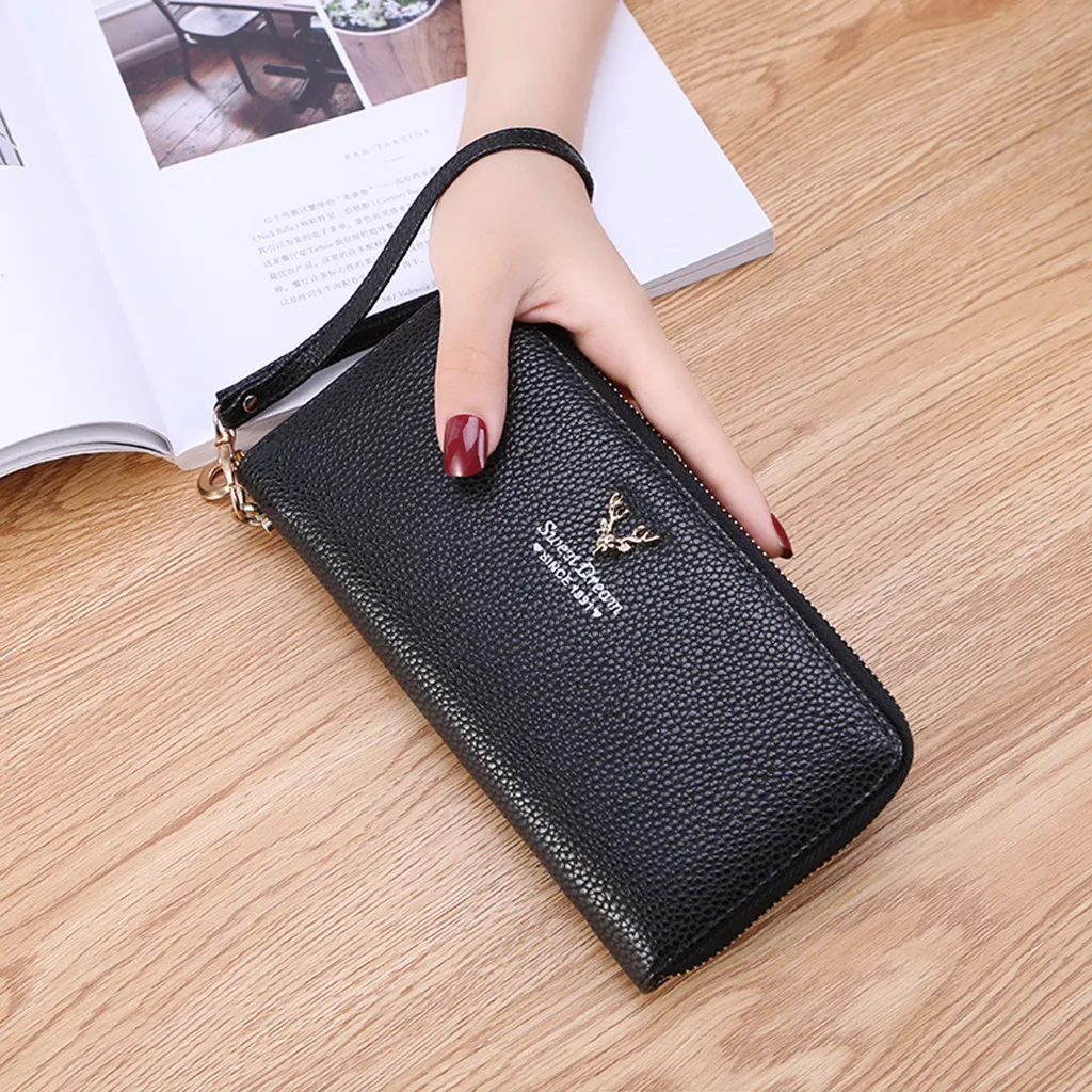 Женский кошелек Lichee от известного бренда держатели для карт карман мобильного