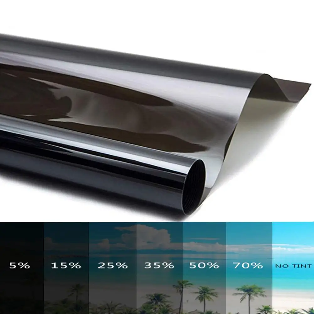 50*100cm Black Car Window Flim Privacy Sun Blocking Anti UV Window Tint