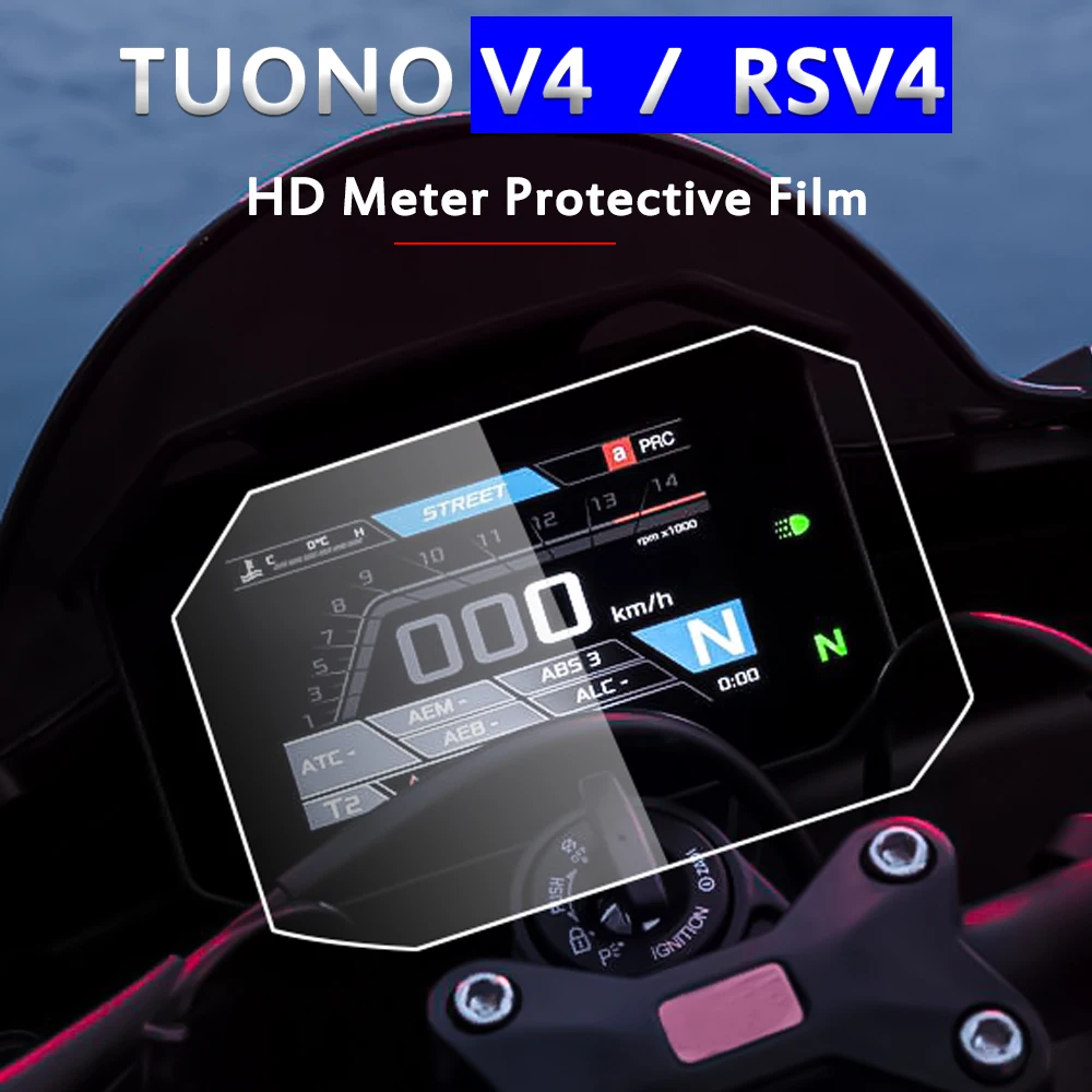 Protection d'écran de tableau de bord pour moto Aprilia Tuono V4 2021, Film  HD Anti-éblouissement et anti-rayures - AliExpress