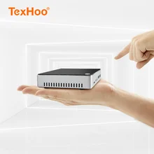 TexHoo – Mini PC Windows 10 Pro Pfsense, processeur Intel Quad Z3735F SSD, ordinateur de poche industriel sans ventilateur, Larkbox