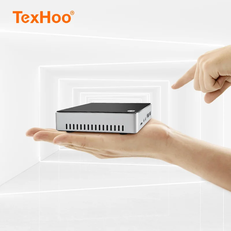 TexHoo Mini PC Windows 10 Pro Pfsense Intel Quad Z3735F X5-Z8350 Informatica SSD Fanless Industrial Pocket Computers Larkbox | Компьютеры