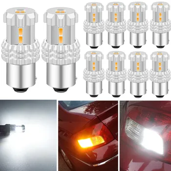 

10x 1156 BAU15S PY21W LED Turn Signal Light BA15S 1157 BAY15D P21 5W 3157 T20 7443 LED for ford ranger kuga mondeo mk4 mk5 mk3