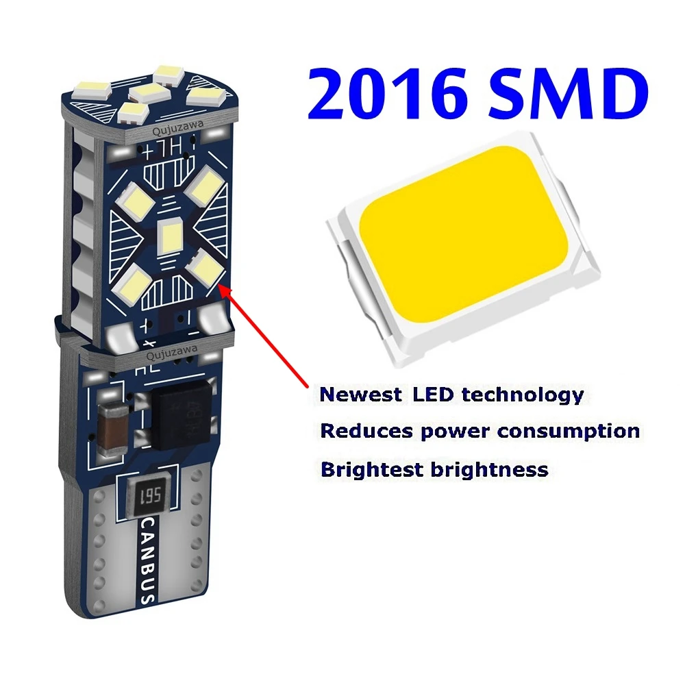 2-Pack T10 W5W LED Parking Lights 2