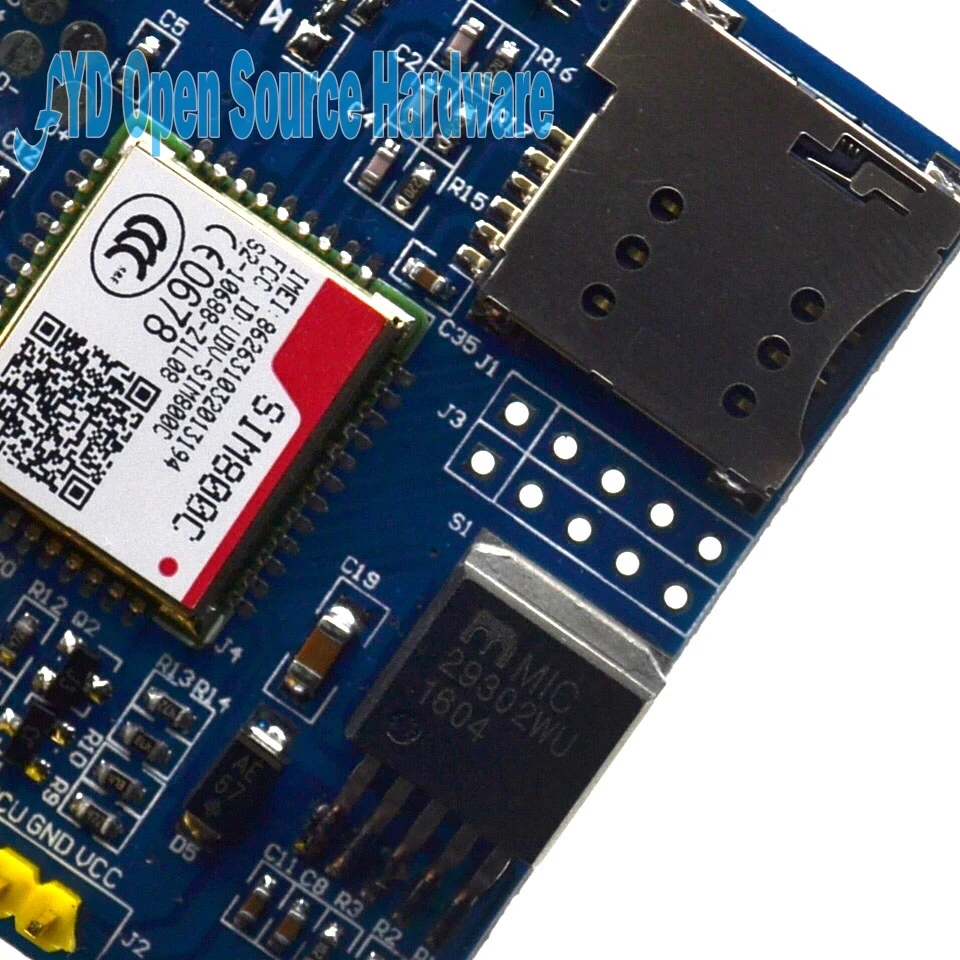 30 шт. SIM800C макетная плата GSM модуль поддержка сообщения Bluetooth TTS DTMF Quad-band