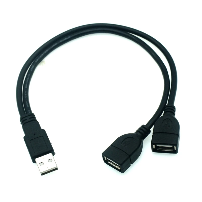 USB 2.0 A Male to Dual USB Female Y Splitter Hub Adapter - Charging Power Extension Cable, 30CM Description Image.This Product Can Be Found With The Tag Names Dual usb female power cable, Splitter 2 male female 1 usb 20, Usb splitter cable male 2 female adapter