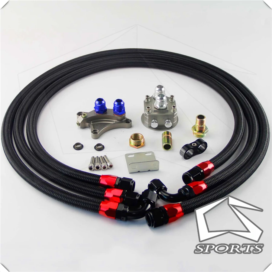 Адаптер/фитинг для сэндвич пластины масляного радиатора + 1 4 м и 6 комплект