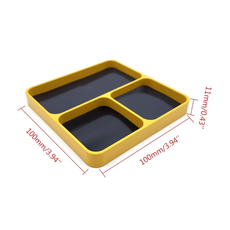 Metal Magnet Screws Tray for DIY Handyman Worker Durable Lightweight Portable leather tool bag