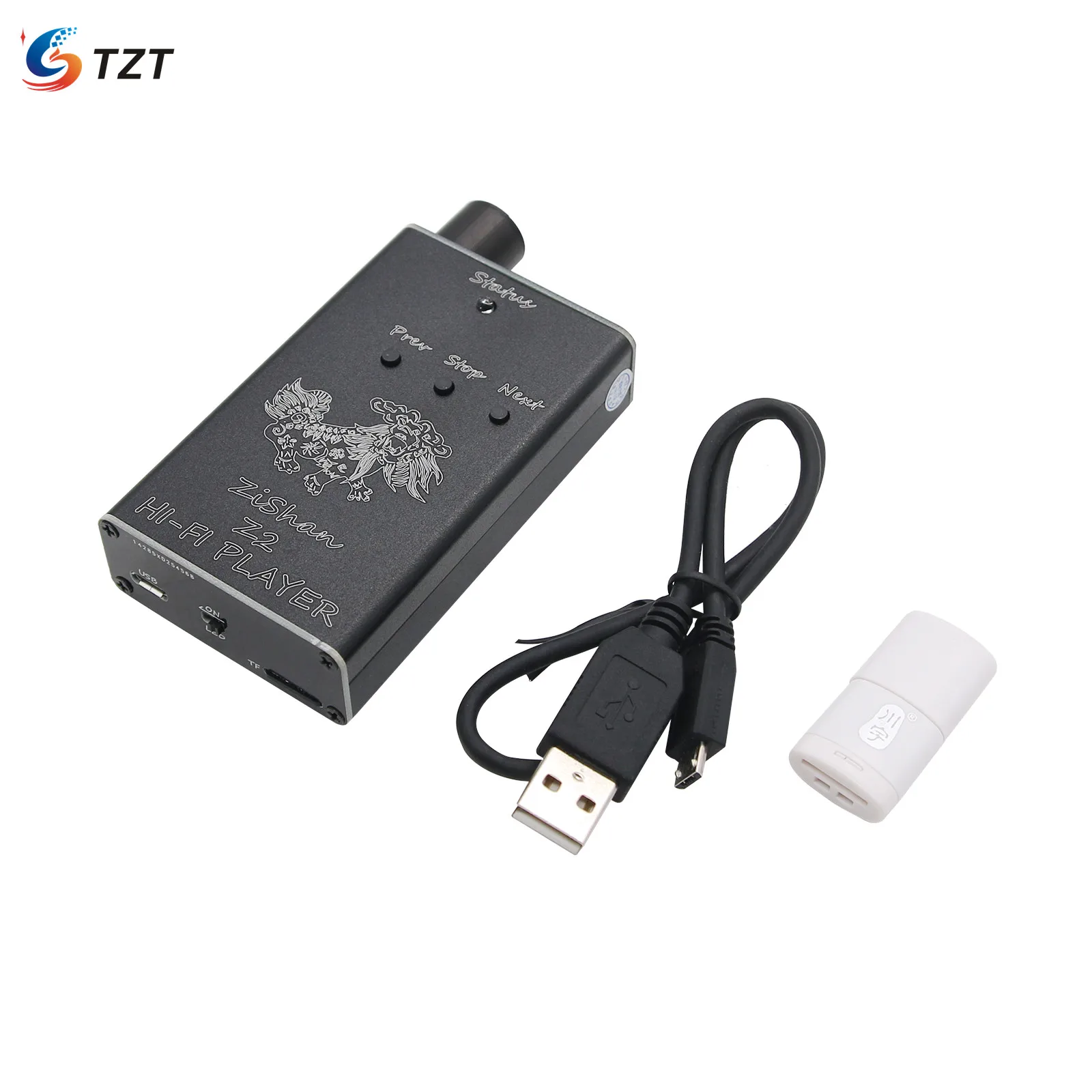 TZT Zishan Z2 MP3 плеер DSD DAC Профессиональный HIFI музыкальный Поддержка наушников AK4490