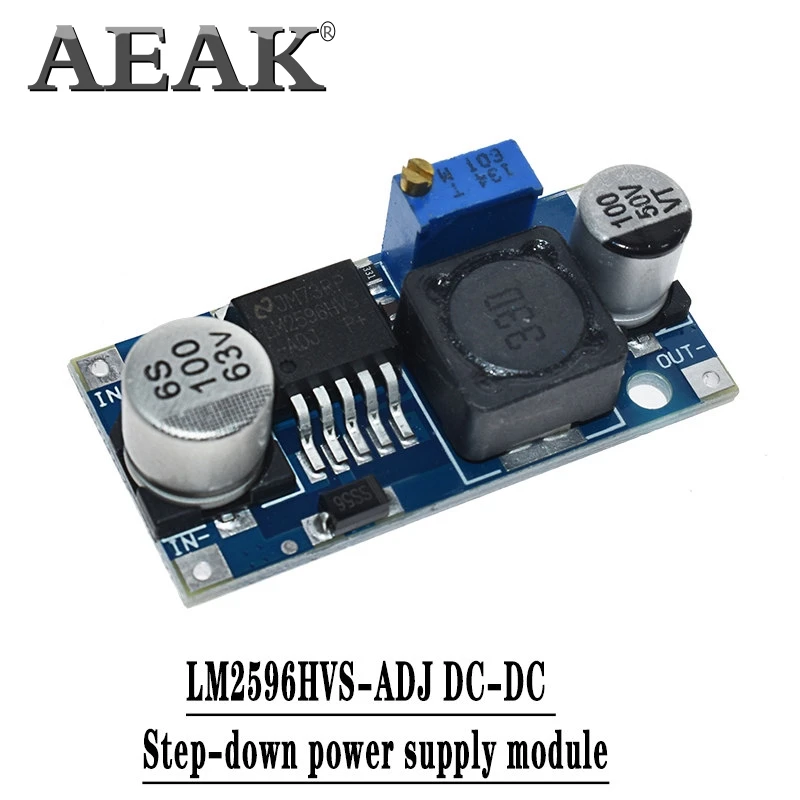 AEAK 1 шт. LM2596 LM2596S DC-DC 4,5-40 в Регулируемый понижающий модуль питания, высокое качество