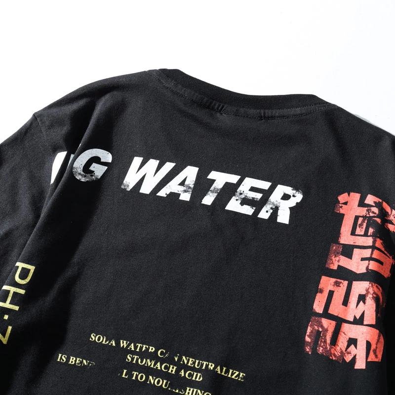 Soda Water Ripped Printed T Shirts Streetwear 2019 Hip Hop Chinese Character Casual Short Sleeve Tops Tees Men Tshirts Soda Water Ripped Printed T Shirts Streetwear 2019 Hip Hop Chinese Character Casual Short Sleeve Tops Tees Men Tshirts