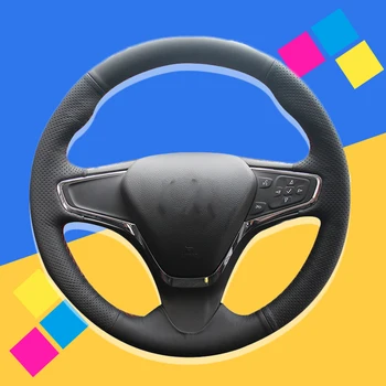 

Auto Braid On The Steering Wheel Cover for Chevrolet Cruze 2015 Volt 2016 2017 New Cruze Interior Accessories DIY Car Covers