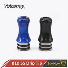 Volcanee 810 универсальная резиновая насадка капельного наконечника из нержавеющей стали 12,5 мм диаметр для RDA RTA RBA Атомайзеры Vape аксессуары