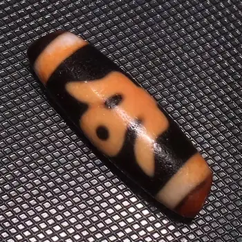 

Magic Power Energy Tibetan old agate High Oily Guiren Tairen Big Man Orange Color dZi Bead Pendant Amulet LKbrother Sauces