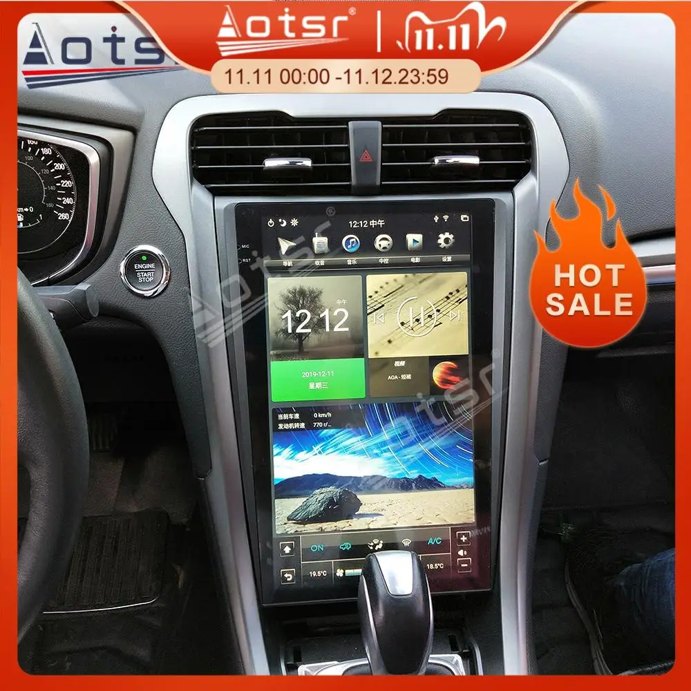 Car GPS Navigation For Ford Mondeo MK5 2013-2019 Android Radio Multimedia Player Auto Head Unit Audio Recorder Video PX6 64GB 4K |