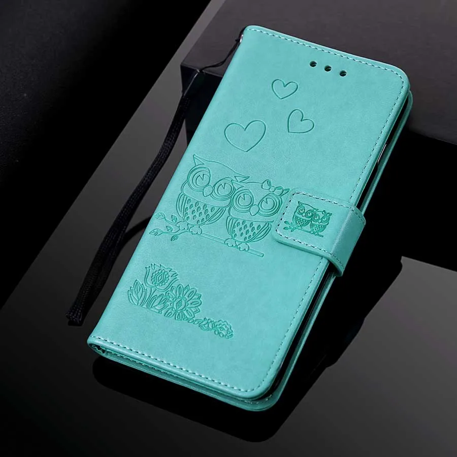 3D тиснением Сова кожаный бумажник чехол для Huawei Honor 8 9 10 Lite 9X20 Pro 8A 8X Pro 7C 7A Pro JAT-L29 AUM-L41 RNE-L21 откидная крышка перчатки