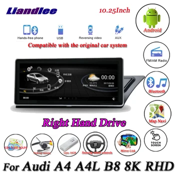 

Liandlee For Audi A4 A4L Right Hand Drive Android Original System Radio Carplay GPS Navi Navigation Multimedia No CD DVD Player