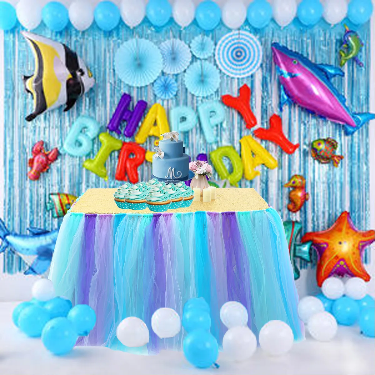 Round/Rectangle Sequin Tablecloth Glitter Table Cloth For Wedding Decoration Party Banquet Home Decor Home Tea Dining Tablecloth