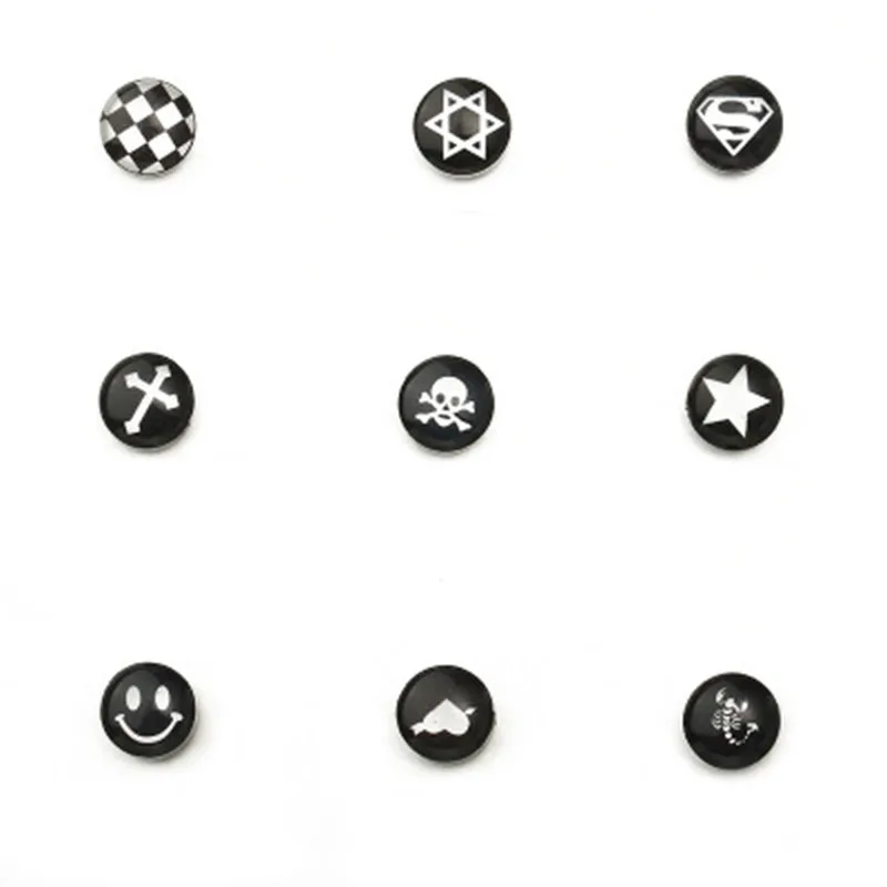 Rock Strong Magnet Magnetic Health Care Ear Stud Non Piercing Earrings Skull David Star Earings Jewelry Gift Mens Women WD481 | Украшения и