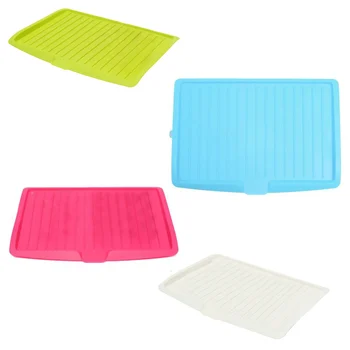 

Promotion! Plastic Dish Drainer Drip Tray Plate Cutlery Rack Kitchen Sink Rack Holder Large