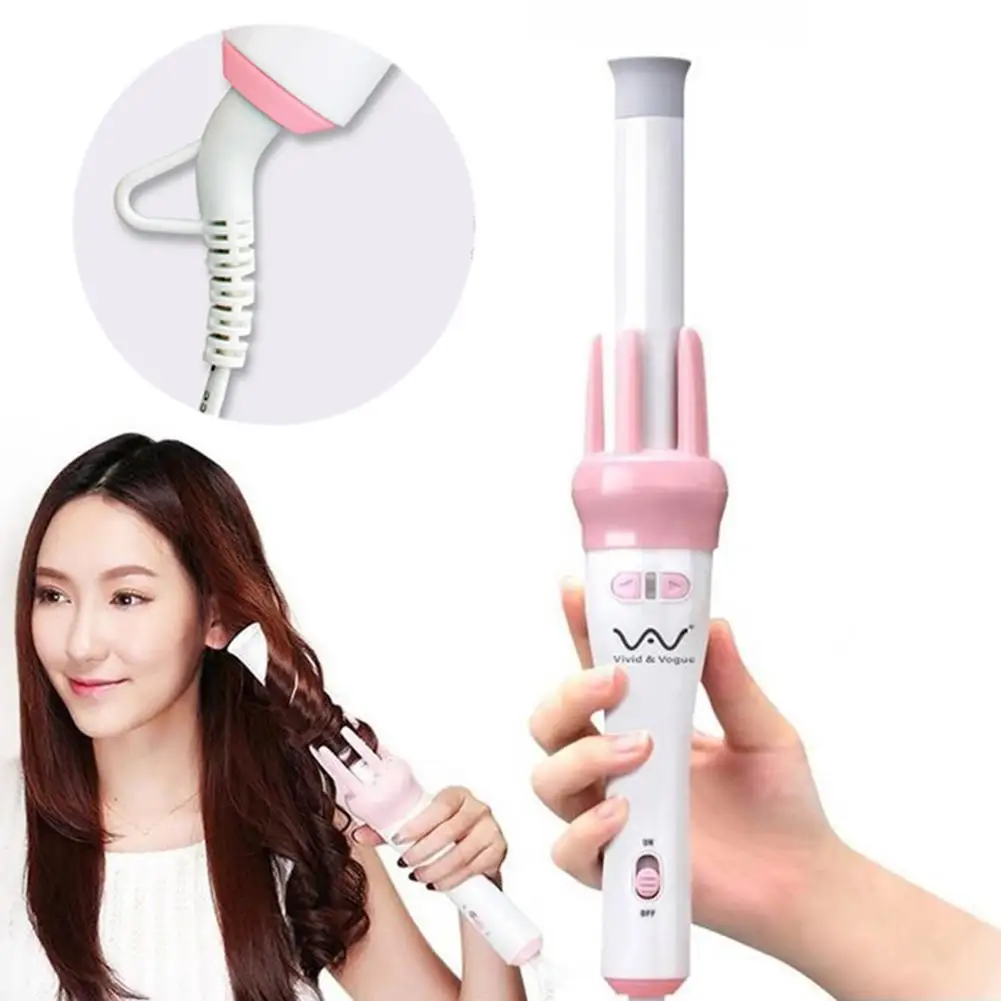 

Automatic Rotary Ceramic Curl Iron Wand Heat Resistant Hair Curler Styling Tool