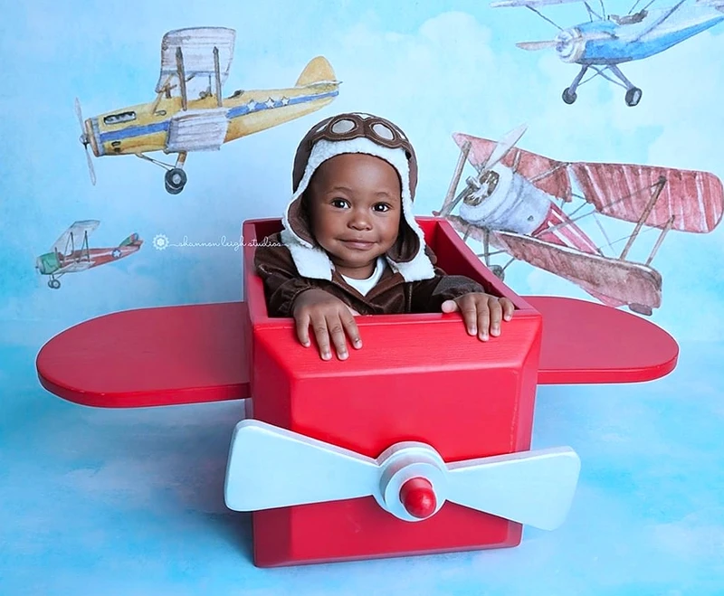 Accessoires de photographie de nouveaux nés | Accessoires d'avion en bois, accessoires de studio photo pour enfants, accessoires de costume de studio, nouveau