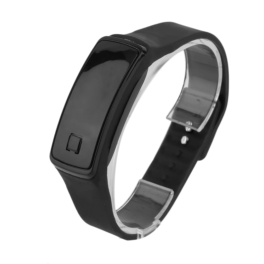 Korean Style Fashionable Men Women Lovers LED Touch Screen Digital Smart Watch TPU Sport Data Time Display Watch