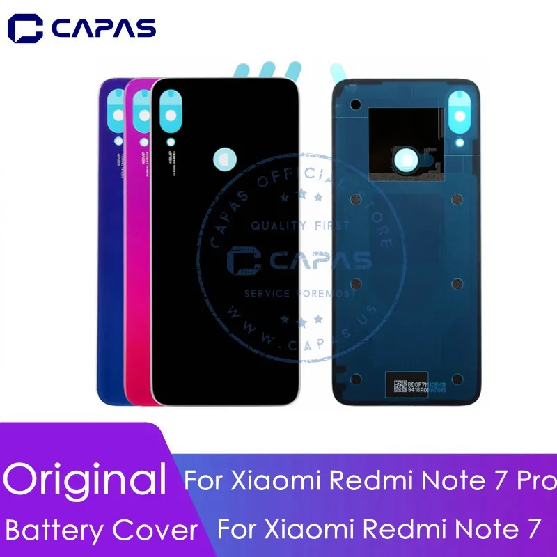 Для Redmi Note 7 задняя крышка батареи для Xiaomi Redmi Note 7 Pro задняя крышка корпуса Замена двери запасные части для ремонта