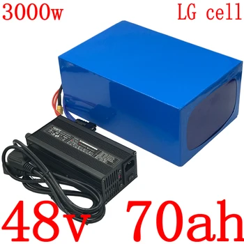 شراء48v حزمة بطارية 48V 2000W 3000W بطارية سكوتر كهربائي 48V 70AH بطارية ليثيوم حزمة 48Velectric الدراجة بطارية استخدام LG الخليوي