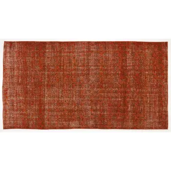 

Handmade Orange Vintage Overdyed Turkish Area Rug 165x315 Cm-5'5''X10'4''