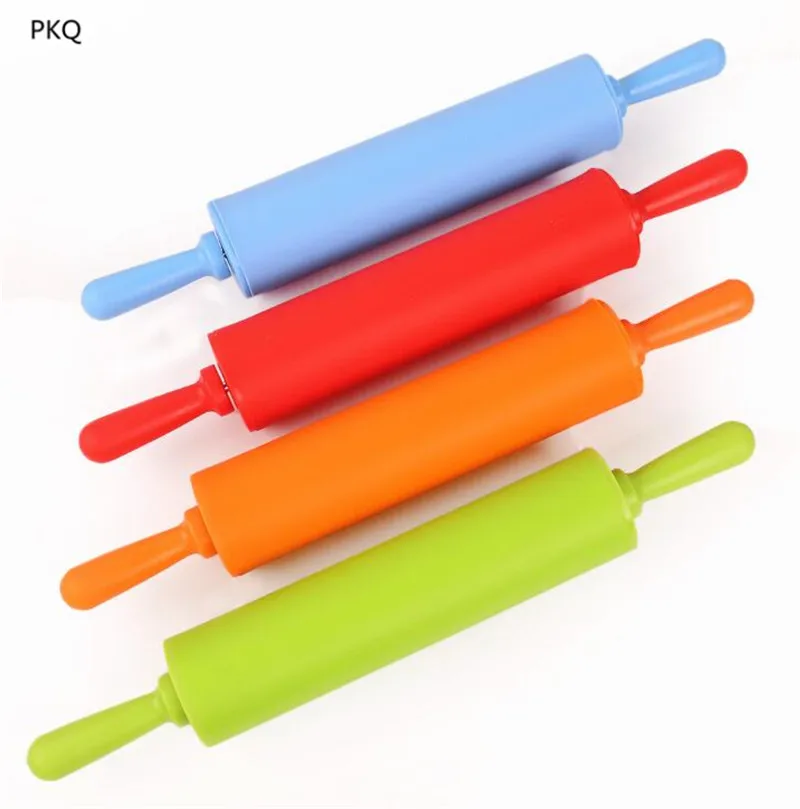 Non-stick Silicone Rolling Pin Fondant DIY Kitchen Dumpling Roller Cake Noodles Bakeware Tools | Дом и сад