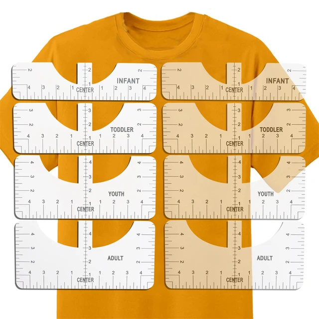 Free Printable Shirt Ruler Guide  Printable Tshirt Ruler Guide - 5pcs  Ruler Guide - Aliexpress