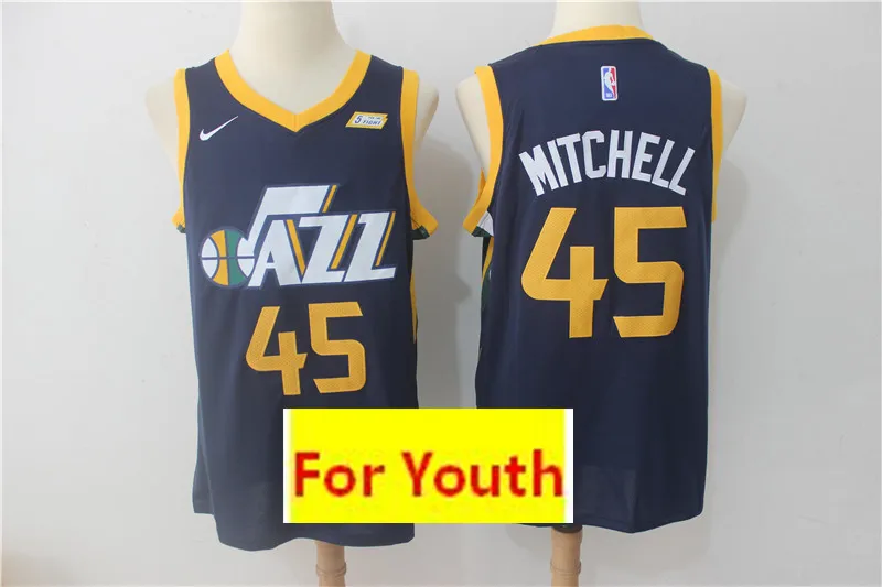 Юта Youth baskeball#45 Donovan Mitchell Детские майки
