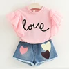 Clothing Sets Summer Toddler Girls Clothes 2pcs Outfits Kids Clothes For Girls Tracksuit Suit For Girls Children Clothing ► Photo 1/6