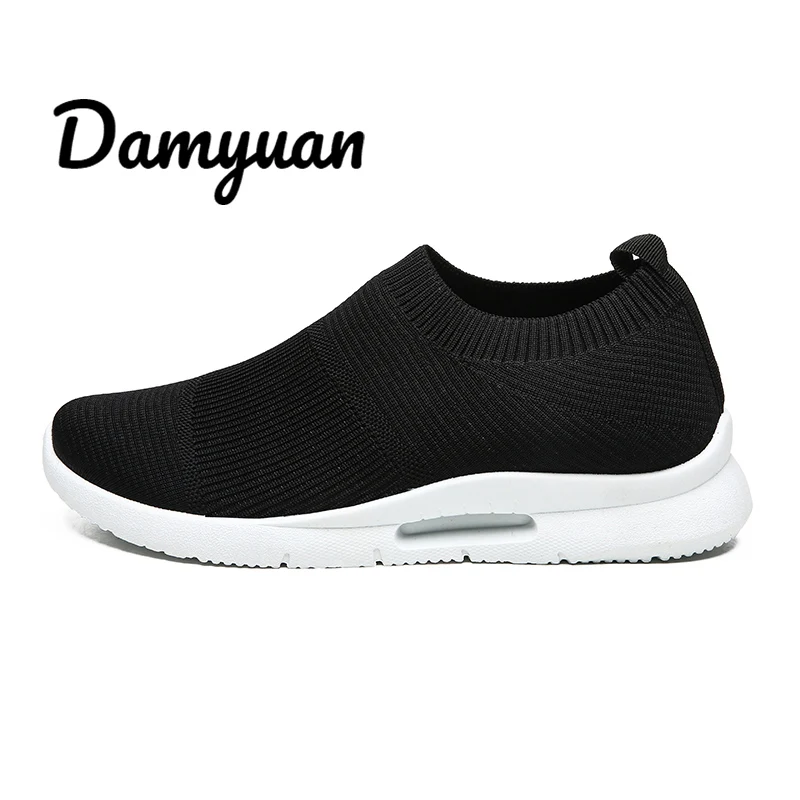 Damyuan/; женская обувь; кроссовки на плоской подошве; спортивная обувь для мужчин и женщин; обувь для влюбленных; Новая модная обувь; Повседневная легкая обувь - Цвет: 7732 Black White