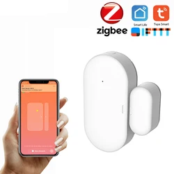 Tuya Zigbee – capteur d'ouverture de porte/fenêtre, capteur d'ouverture de porte/fenêtre pour maison connectée, alarme 