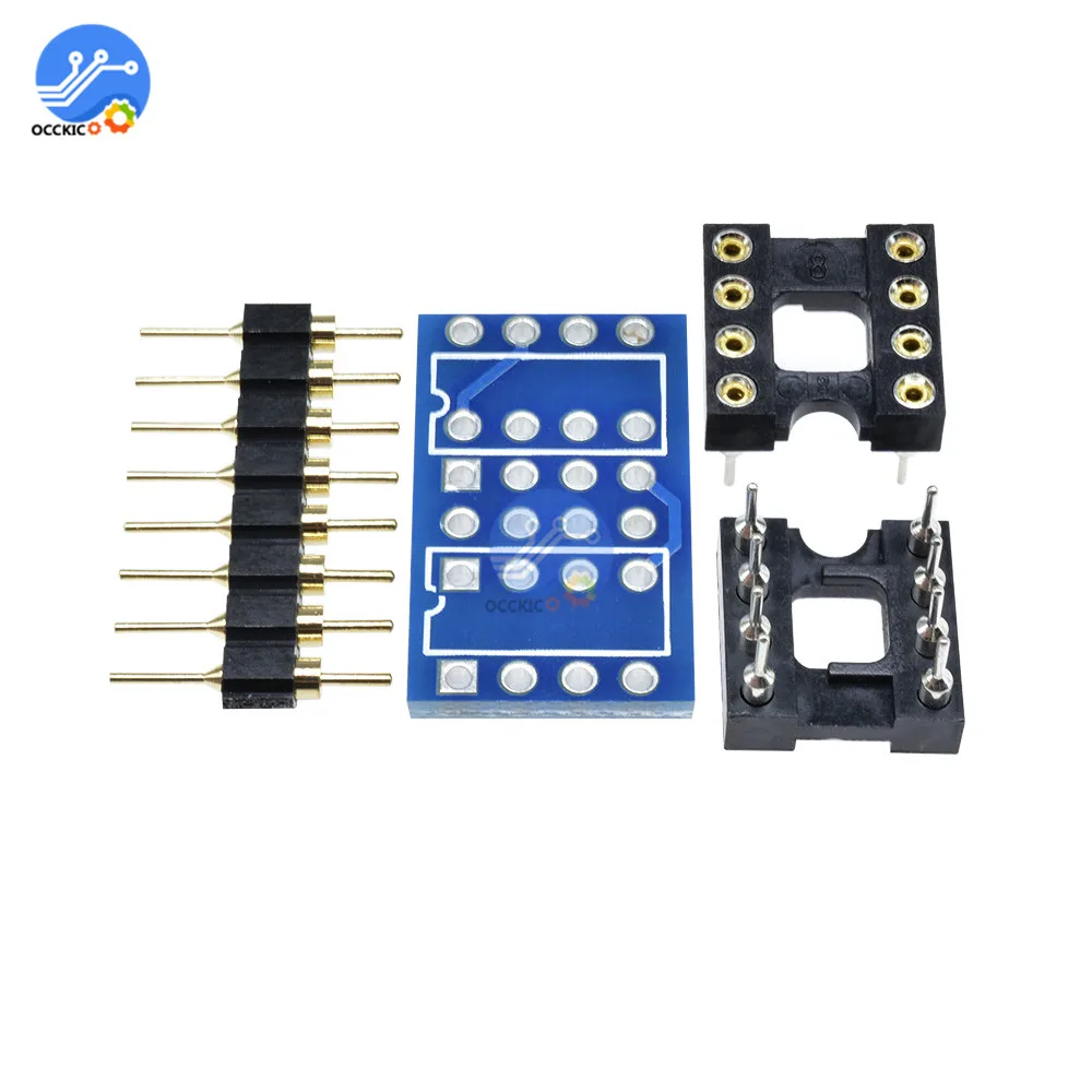 Двойной DIP8 К моно Opamp PCB + Pin Socket для NE5532 OPA627 OPA2132 TL072 P07|dip8|dip8 socket |