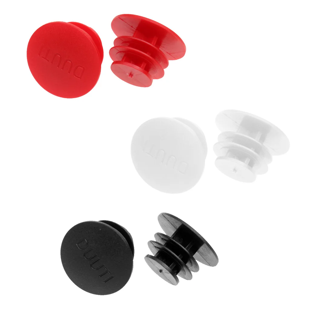 Bike Handlebar Bar End Plugs Caps (Set of 3 Pairs) 22mm to Universal Bicycle Grip Mountain BMX MTB