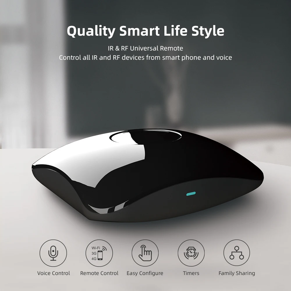 Broadlink RM4 PRO Универсальный Wifi ИК РЧ пульт дистанционного управления концентратор +
