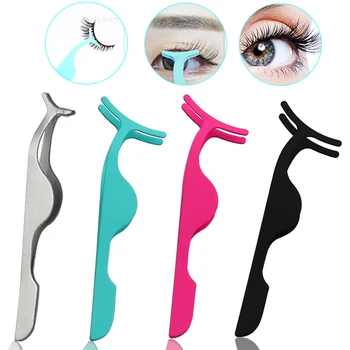 

1Pc False Eyelash Assistant Multifunctional Eyelash Tweezers Clip Magnet False Eyelash Tweezers Cosmetic Pliers Beauty Tools