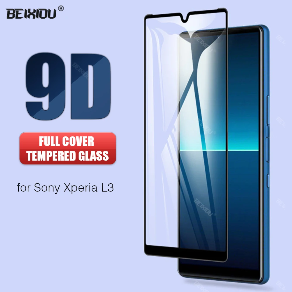 Новинка 9D закаленное стекло для Sony Xperia L3 полное покрытие защита экрана 5 7