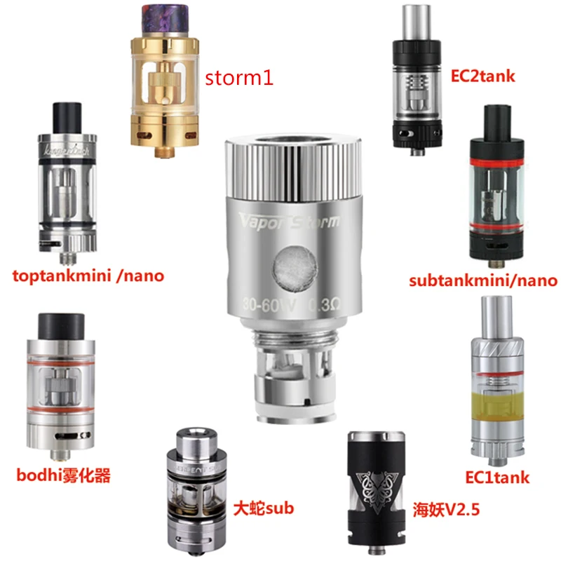 Оригинальный испаритель Vapor Storm 1 Vesta емкость 2 0 мл верхняя заполнение SS316 сменный
