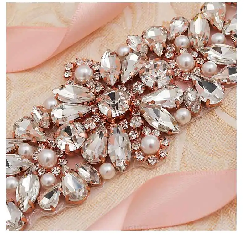 Блестящее обручальное кольцо из розового золота пояс со стразами Хрустальный пояс для свадебного платья женские аксессуары для пояса ручной работы